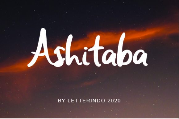 Ashitaba Font: Sweet Handwritten Style for Business Branding