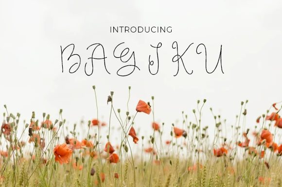 Bagiku: A Timeless Handwritten Font for Polished Branding