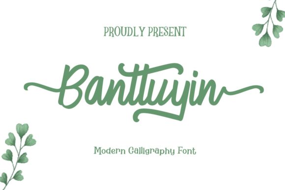 Banttuyin Font: Elegant Script for Editorial Design