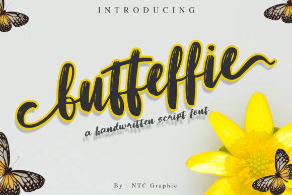 Butteffie Font: A Brush Script for Small Business Branding