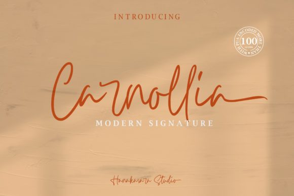 Carnollia Font: Elevating Brand Identity with Elegant Script