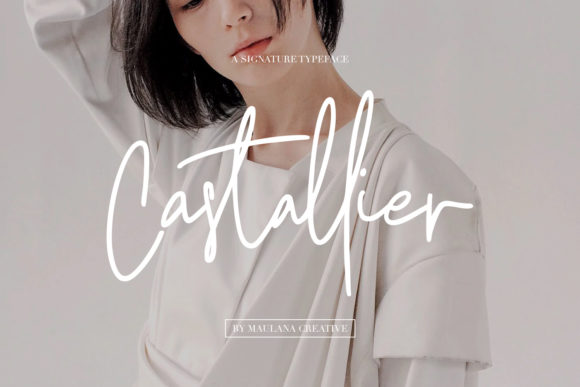 Castallier Font: Elegant Script for Editorial Design
