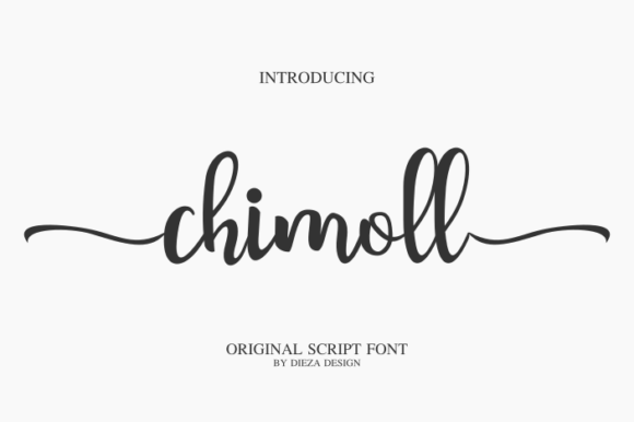 Chimoll Font: Elegant Script Handwritten Typography for Editorial Design