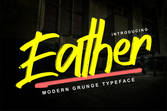 Eather: A Modern Handwritten Font for Web Design and Digital Branding