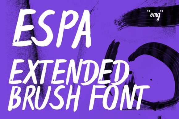 Espa Brush Font for Handmade Products and Crafts