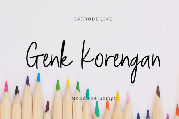 Genk Korengan: A Handwritten Font That Elevates Small Business Branding