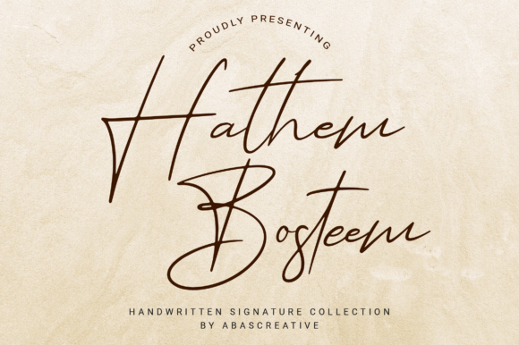 Hathem Bosteem Font: A Relaxed Script for Authentic Campaigns