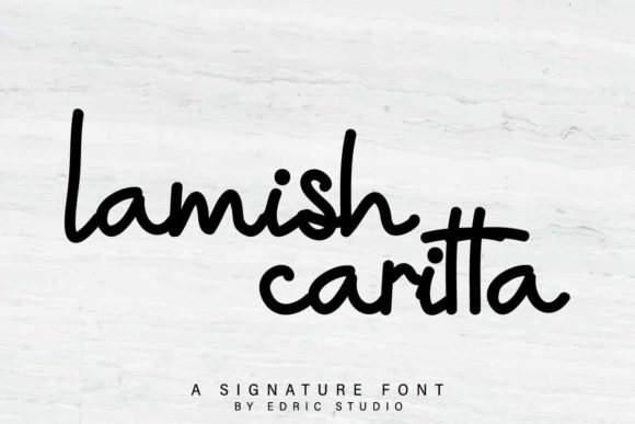Lamish Caritta: A Sweet Handwritten Font for Modern Brand Campaigns