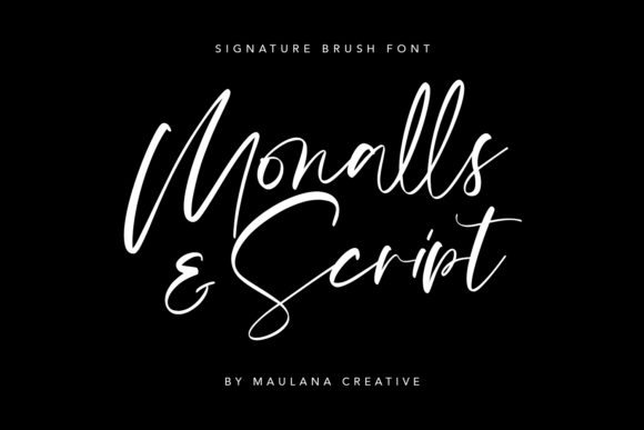 Monalls: A Magical Script Handwritten Font for Elegant Editorial Design