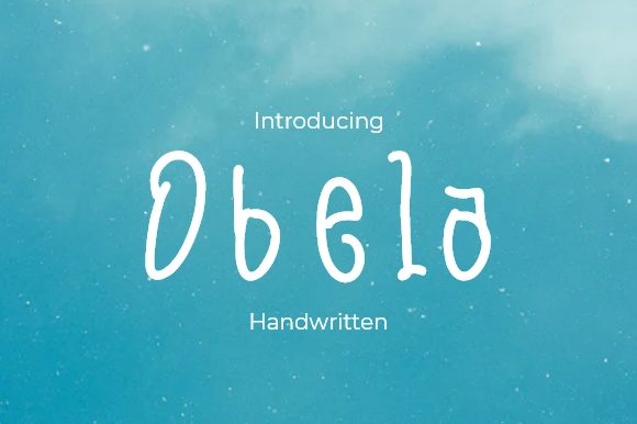 Obela: A Versatile Handwritten Font for Editorial Design and Digital Publishing