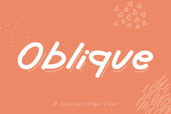 Oblique Font: Elegant Script Handwritten Typography for Web Design
