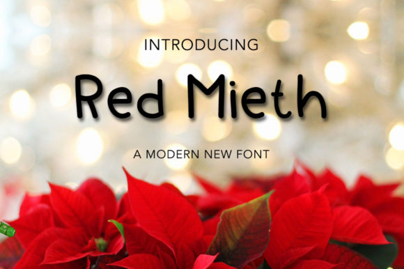 Red Mieth Font Review: A Cute Script for Casual Branding