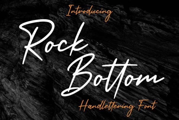 Rock Bottom: A Flowing Handwritten Font for Makers and Creative Sellers