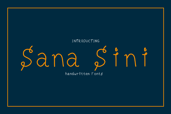 Sana Sini Font: Versatile Handwritten Script for Digital Marketing