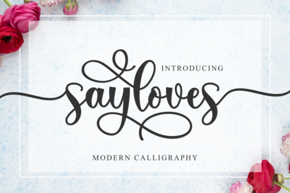 Sayloves Font Review for Handmade Product Design
