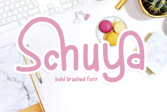 Schuya Font: A Playful Handwritten Typeface for Editorial Design