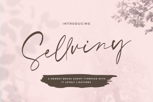Sellviny: A Relaxed Handwritten Font for Timeless Branding