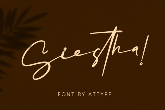 Siestha Font: Authentic Handwritten Style for Campaigns