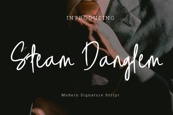 Steam Danglem: A Flowing Handwritten Font for Elegant Campaign Design