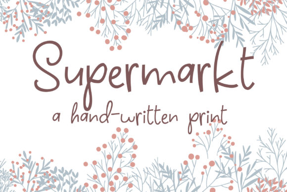 Supermarkt: A Relaxed Handwritten Font for Crafty Makers and Printables Sellers