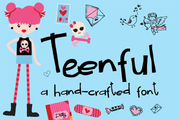 Teenful: A Quirky Handwritten Font That Elevates Playful Branding