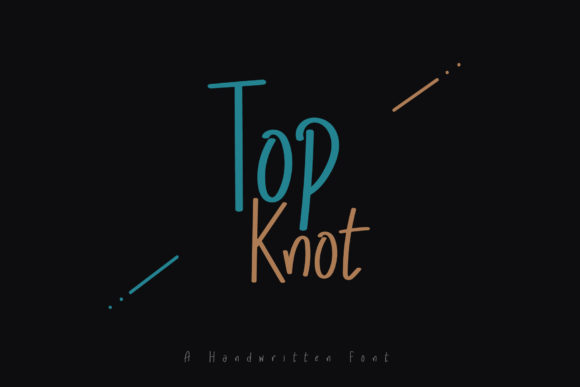 Top Knot Font: Modern Script for Campaign Visuals